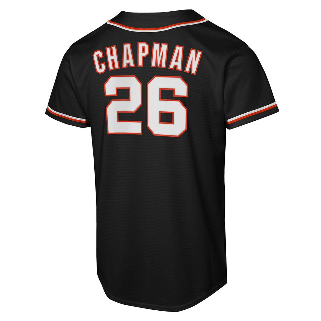 Matt Chapman San Francisco Giants Nike Youth Fashion Replica Player Jersey - Black | MLB Fan Gear