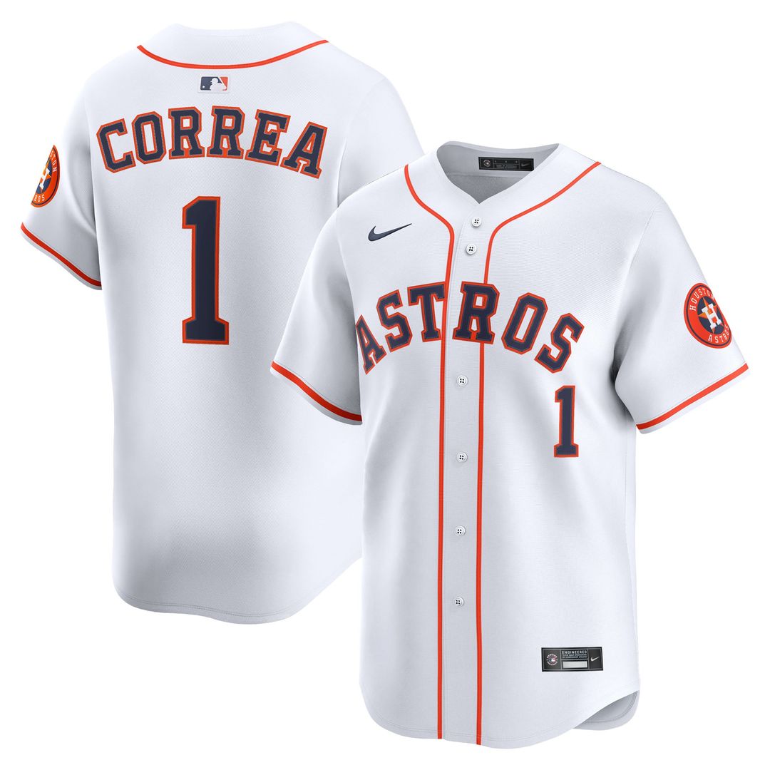 Carlos Correa Houston Astros Nike Home Limited Player Jersey - White | MLB Fan Gear
