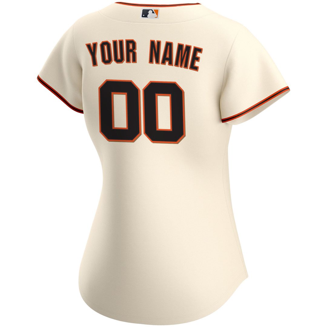 San Francisco Giants Nike Women's Home Replica Custom Jersey - Cream | MLB Fan Gear