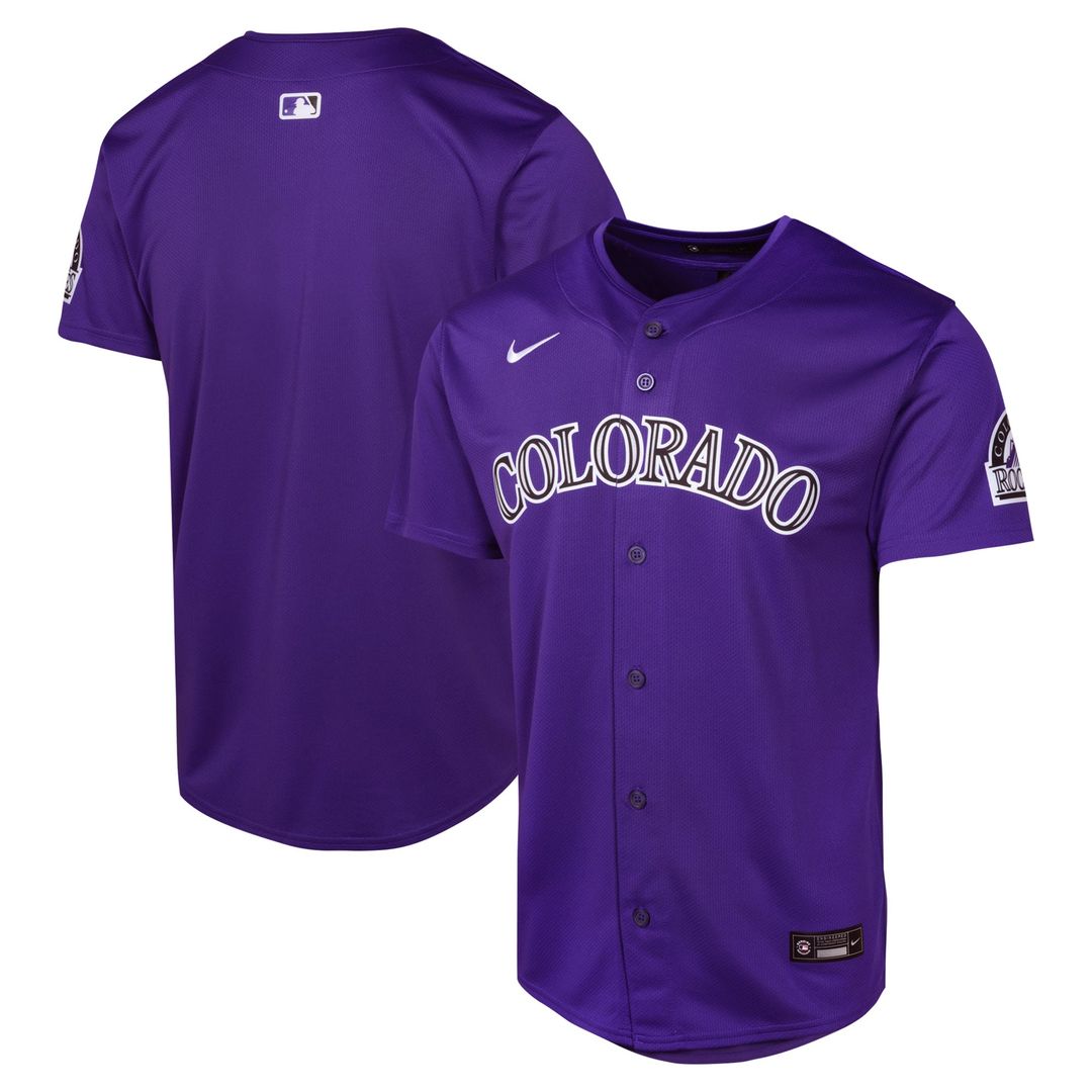 Colorado Rockies Nike Youth Alternate Limited Jersey - Purple | MLB Fan Gear