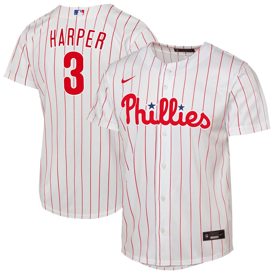 Bryce Harper Philadelphia Phillies Nike Youth Home Replica Player Jersey - White | MLB Fan Gear