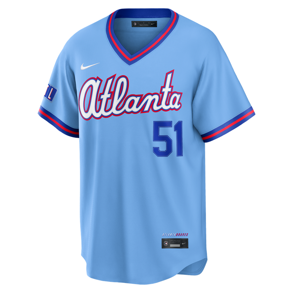 Chris Sale Atlanta Braves Nike 2026 City Connect Stadium Jersey - Powder Blue | MLB Fan Gear