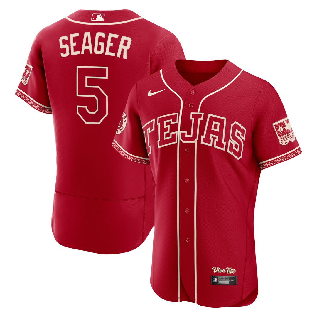 Corey Seager Texas Rangers Nike 2026 City Connect Authentic Sponsor Patch Jersey - Red | MLB Fan Gear