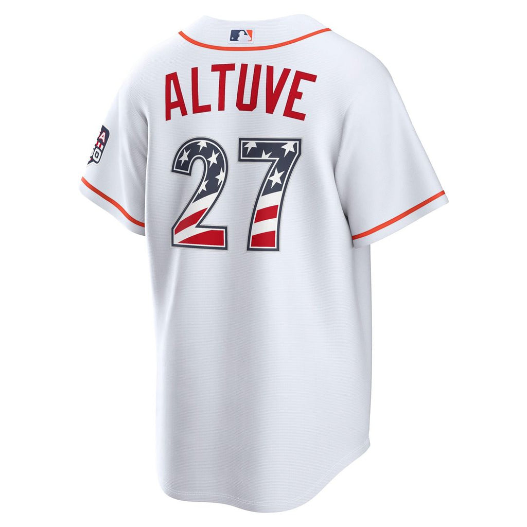 Jose Altuve Houston Astros Nike USA 250 Fourth of July Home Stadium Jersey - White | MLB Fan Gear