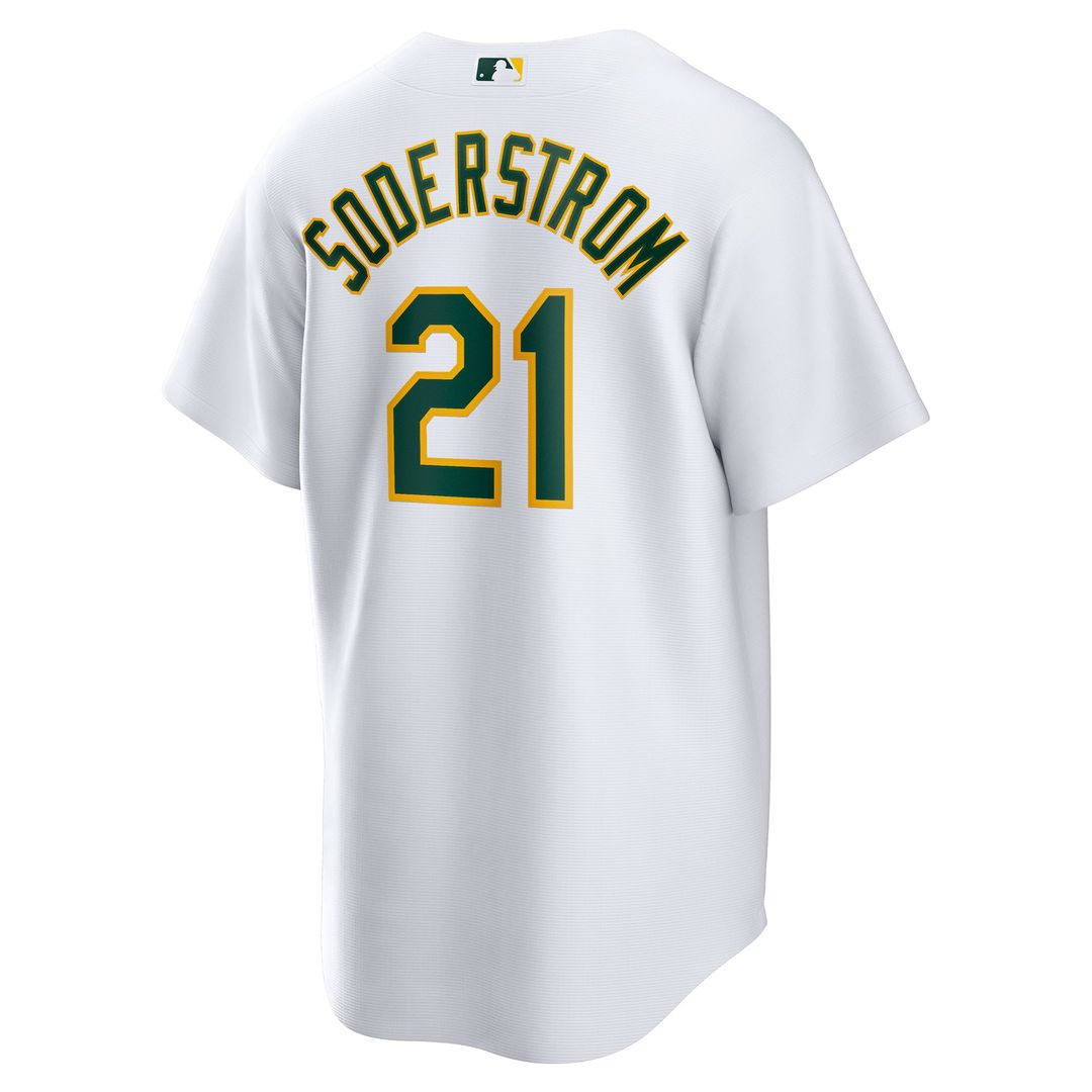 Tyler Soderstrom Athletics Nike Home Replica Jersey - White | MLB Fan Gear
