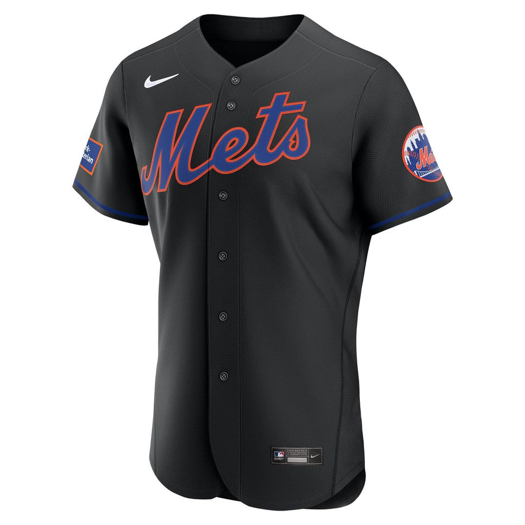 New York Mets Nike Home Sponsor Patch Authentic Jersey - White | MLB Fan Gear