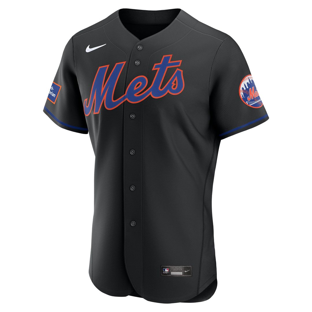 New York Mets Nike Home Sponsor Patch Authentic Jersey - White | MLB Fan Gear
