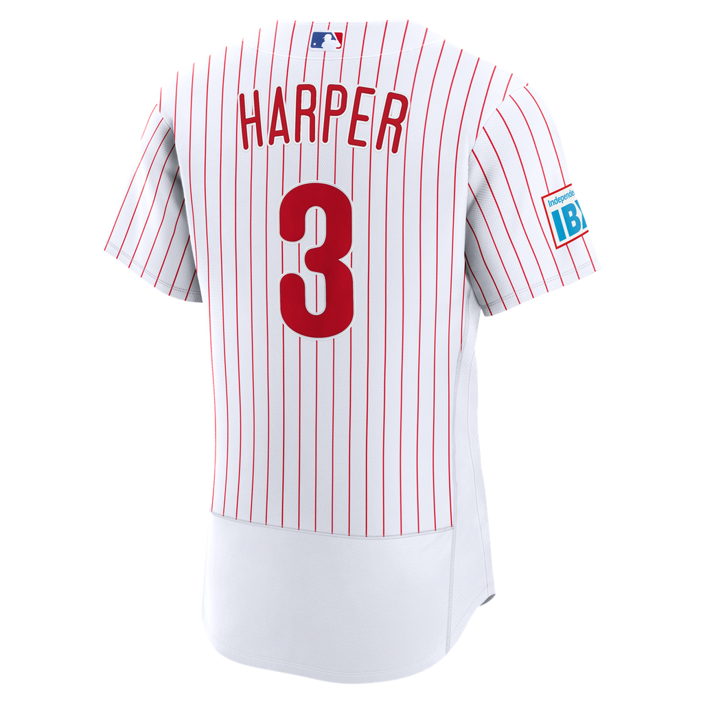 Bryce Harper Philadelphia Phillies Nike Alternate Authentic Sponsor Patch Jersey - Cream | MLB Fan Gear