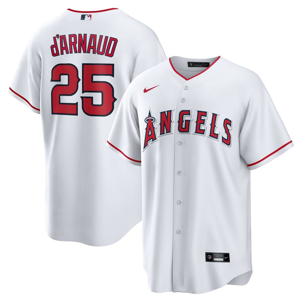 Travis d'Arnaud Los Angeles Angels Nike Home Replica Jersey - White | MLB Fan Gear