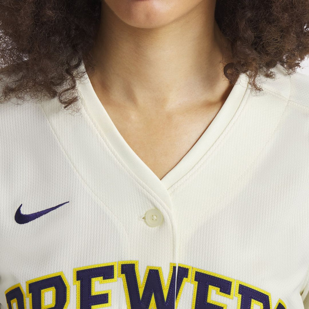 Christian Yelich Milwaukee Brewers Nike Women's Home Limited Player Jersey - Cream | MLB Fan Gear