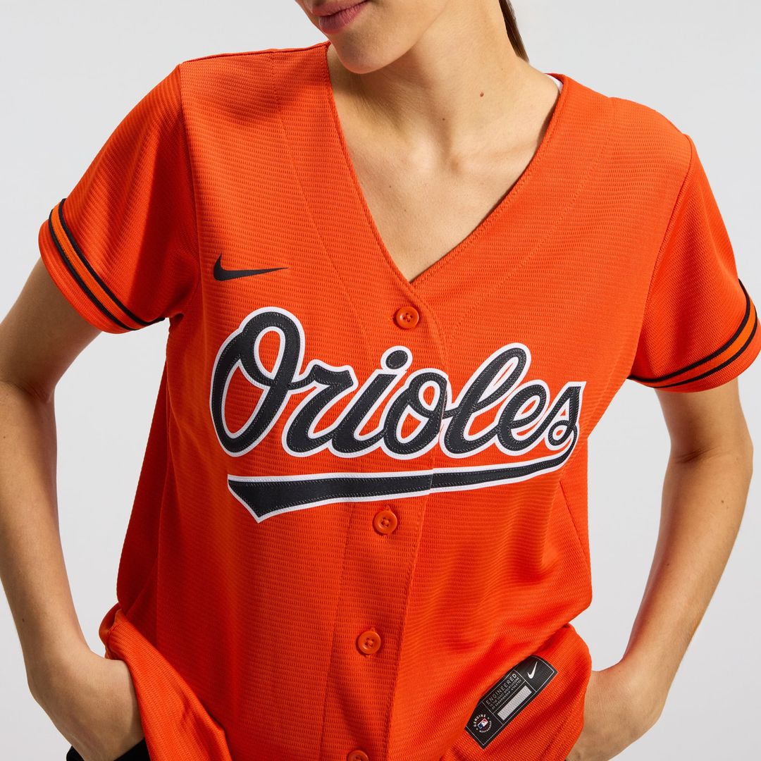 Adley Rutschman Baltimore Orioles Nike Women's Alternate Replica Player Jersey - Orange | MLB Fan Gear