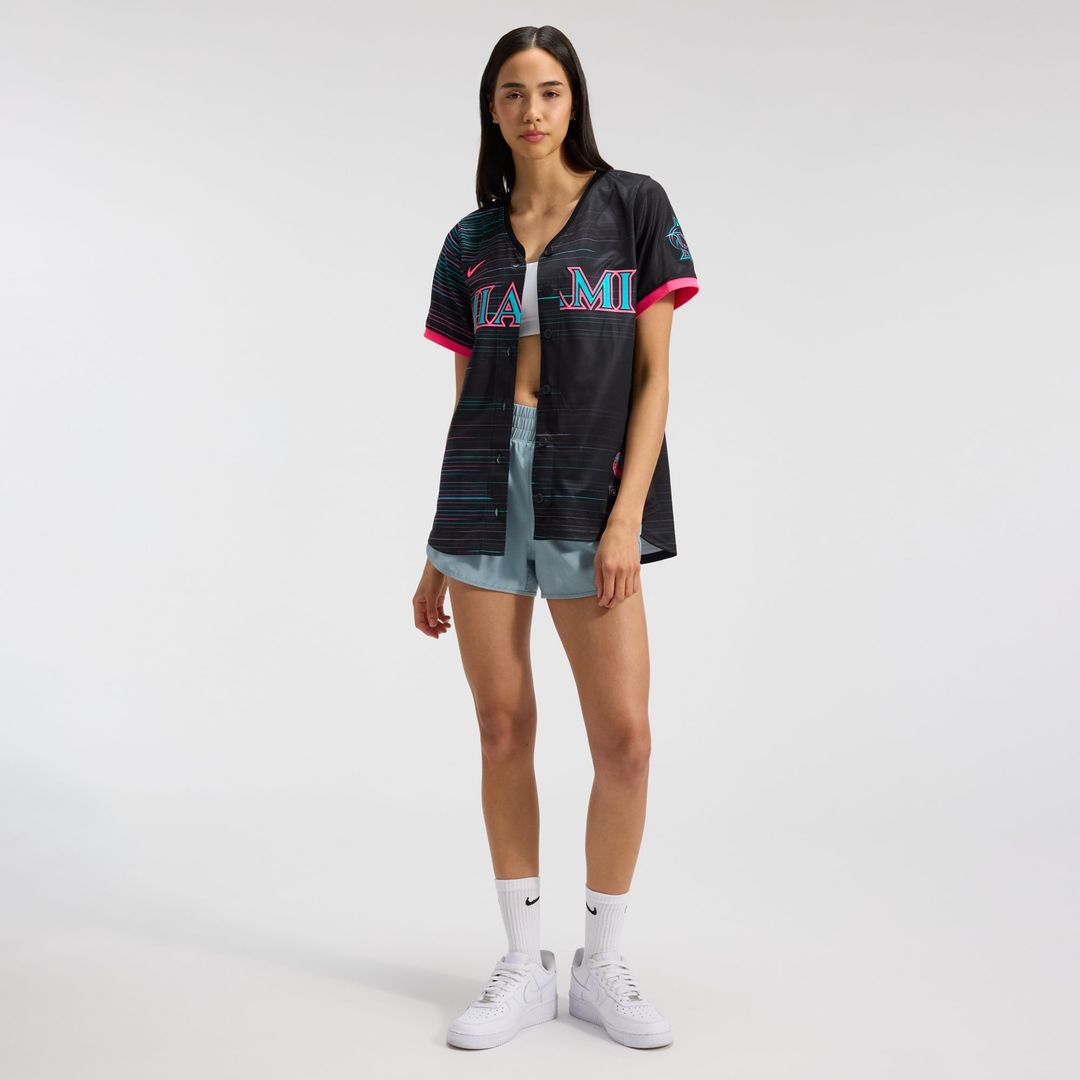 Miami Marlins Nike Women's 2025 City Connect Limited Jersey - Black | MLB Fan Gear