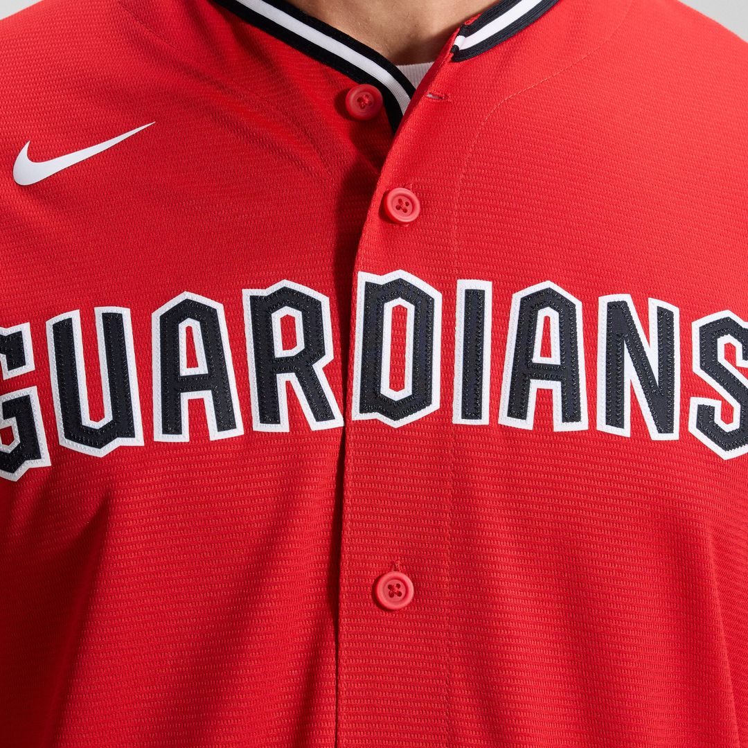 Cleveland Guardians Nike Alternate 2 Replica Jersey - Red | MLB Fan Gear