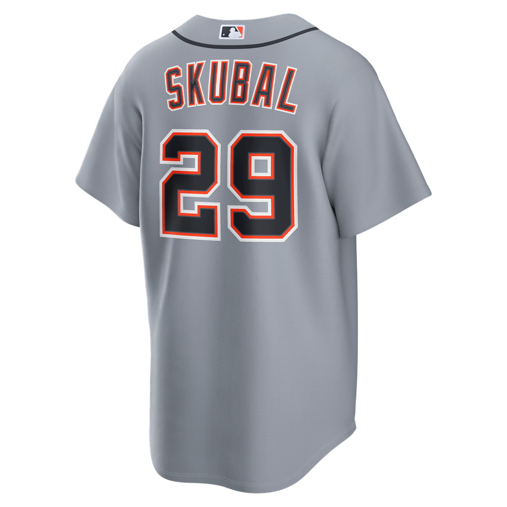 Tarik Skubal Detroit Tigers Nike Road Replica Jersey - Gray | MLB Fan Gear