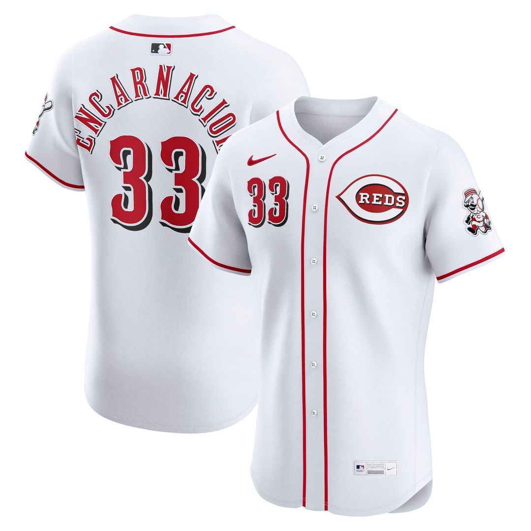 Christian Encarnacion-Strand Cincinnati Reds Nike Home Elite Jersey - White | MLB Fan Gear