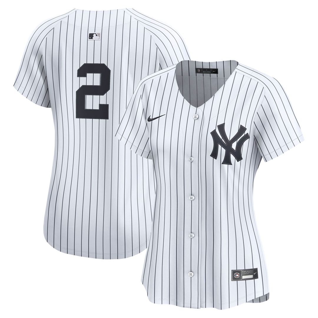 Derek Jeter New York Yankees Nike Women's Home Limited Jersey – White | MLB Fan Gear