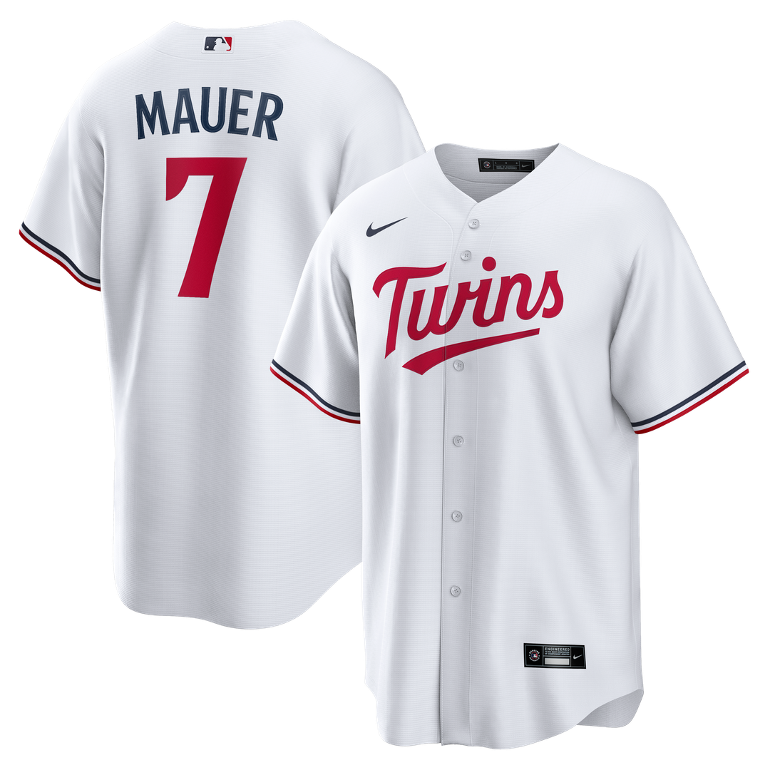 Joe Mauer Minnesota Twins Nike Home Retired Player Replica Jersey - White | MLB Fan Gear