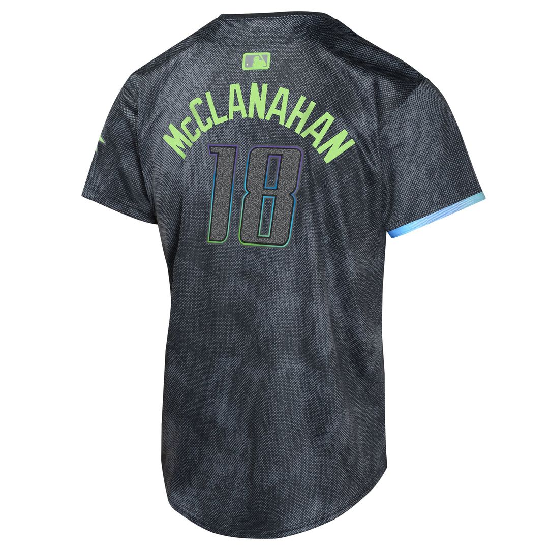 Shane McClanahan Tampa Bay Rays Nike Youth 2024 City Connect Limited Player Jersey - Charcoal | MLB Fan Gear
