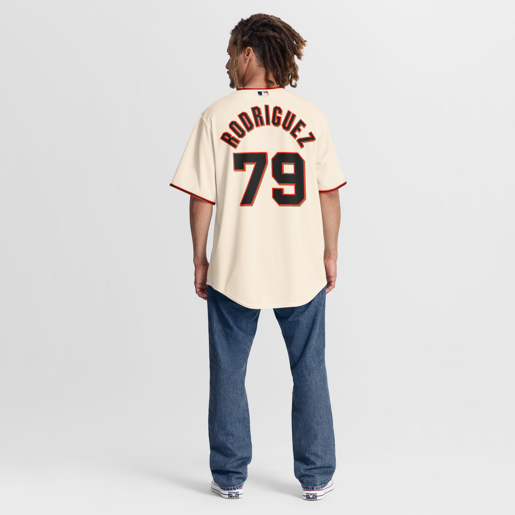 Jesus Rodriguez San Francisco Giants Nike Home Replica Jersey - Cream | MLB Fan Gear