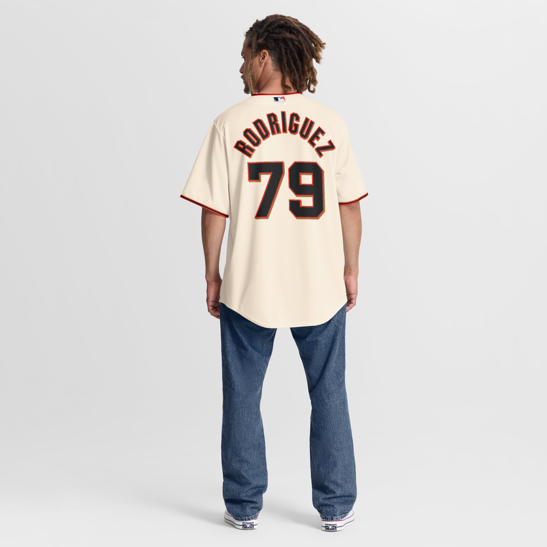 Jesus Rodriguez San Francisco Giants Nike Home Replica Jersey - Cream | MLB Fan Gear