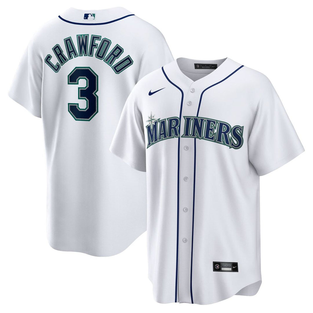 JP Crawford Seattle Mariners Nike Home Replica Jersey - White | MLB Fan Gear