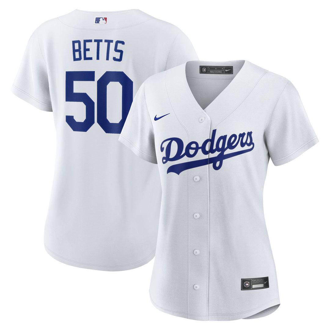 Mookie Betts Los Angeles Dodgers Nike Women's Home Replica Jersey - White | MLB Fan Gear