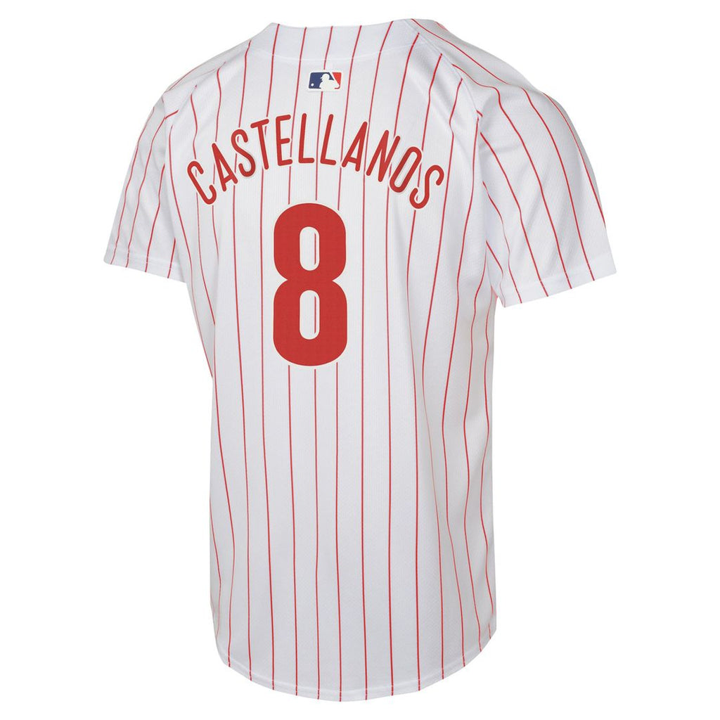 Nick Castellanos Philadelphia Phillies Nike Youth Home Game Player Jersey - White | MLB Fan Gear