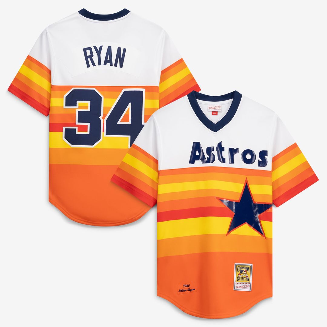 Nolan Ryan Houston Astros Mitchell & Ness Throwback Authentic Jersey - White | MLB Fan Gear