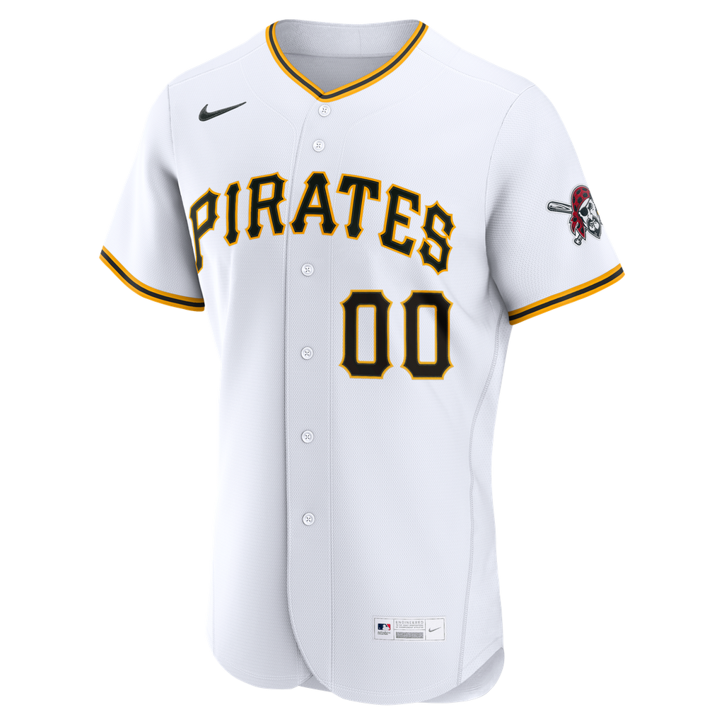 Pittsburgh Pirates Nike Home Authentic Custom Jersey - White | MLB Fan Gear
