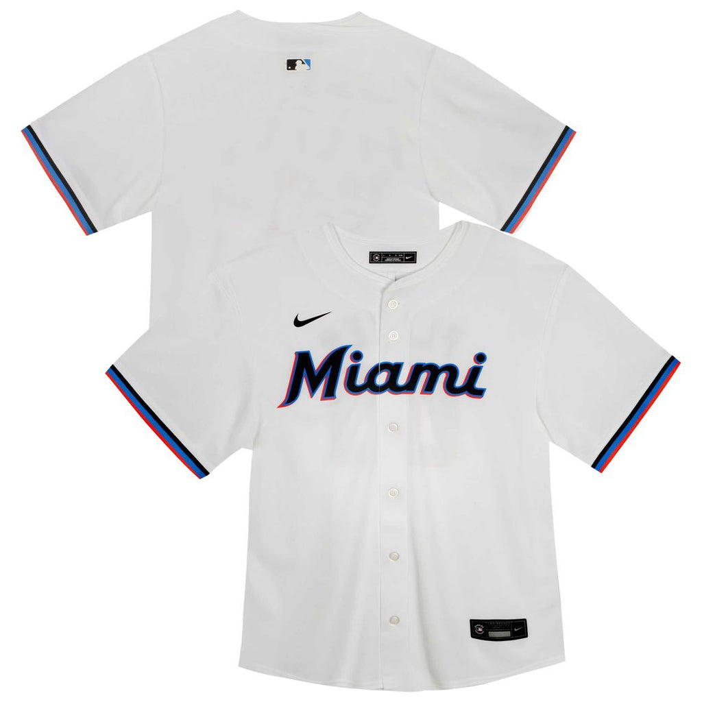 Miami Marlins Nike Youth Home Game Jersey - White | MLB Fan Gear