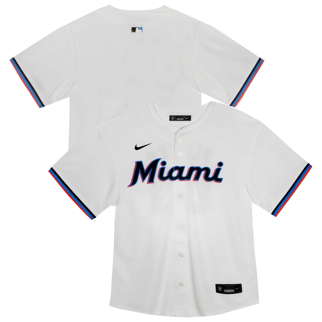 Miami Marlins Nike Youth Home Game Jersey - White | MLB Fan Gear