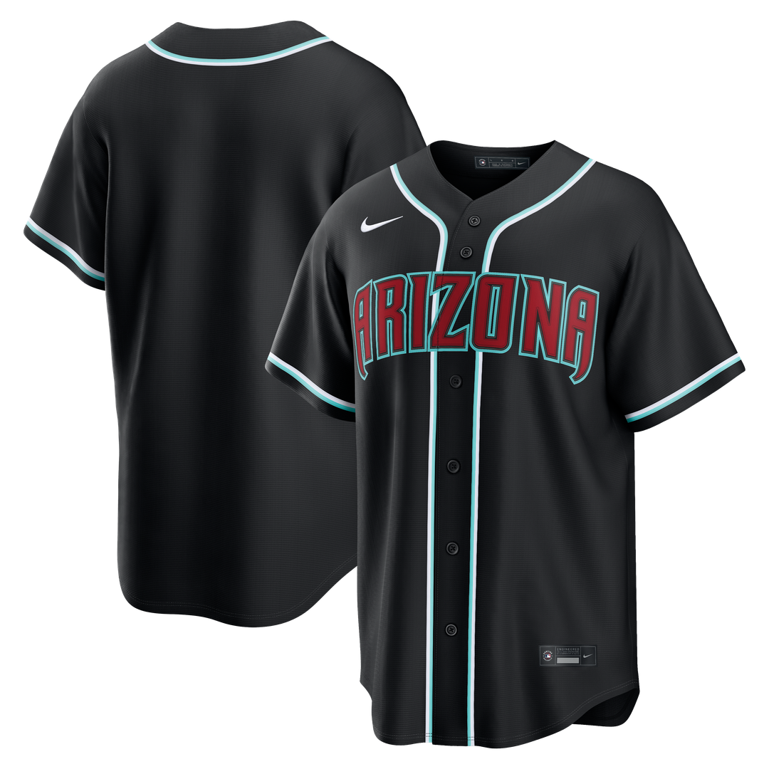 Arizona Diamondbacks Nike Fashion Replica Black Out Jersey | MLB Fan Gear