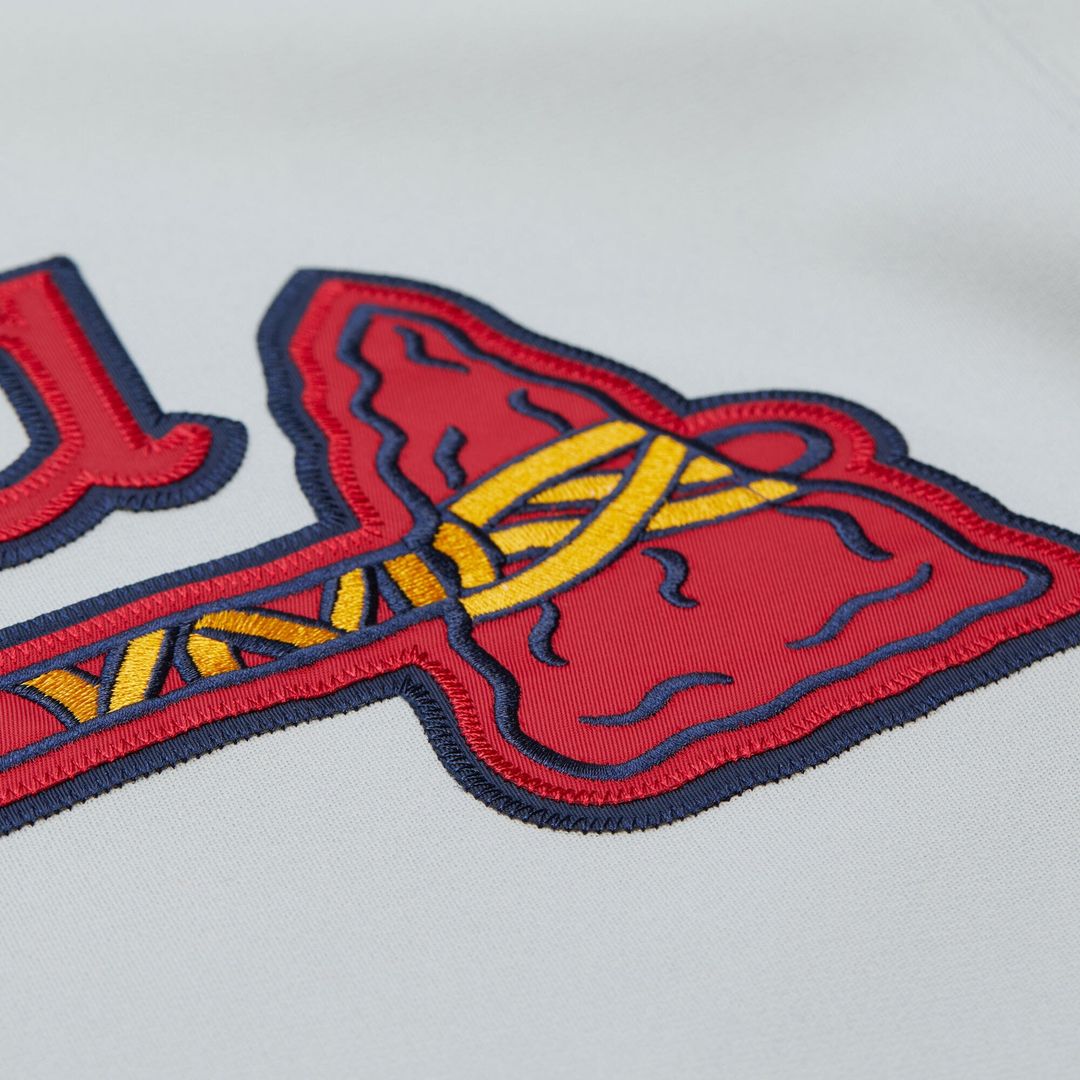 Chipper Jones Atlanta Braves Mitchell & Ness 1995 Throwback Authentic Jersey - Gray | MLB Fan Gear