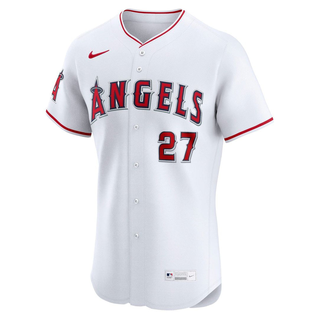 Mike Trout Los Angeles Angels Nike Home ElitePlayer Jersey - White | MLB Fan Gear
