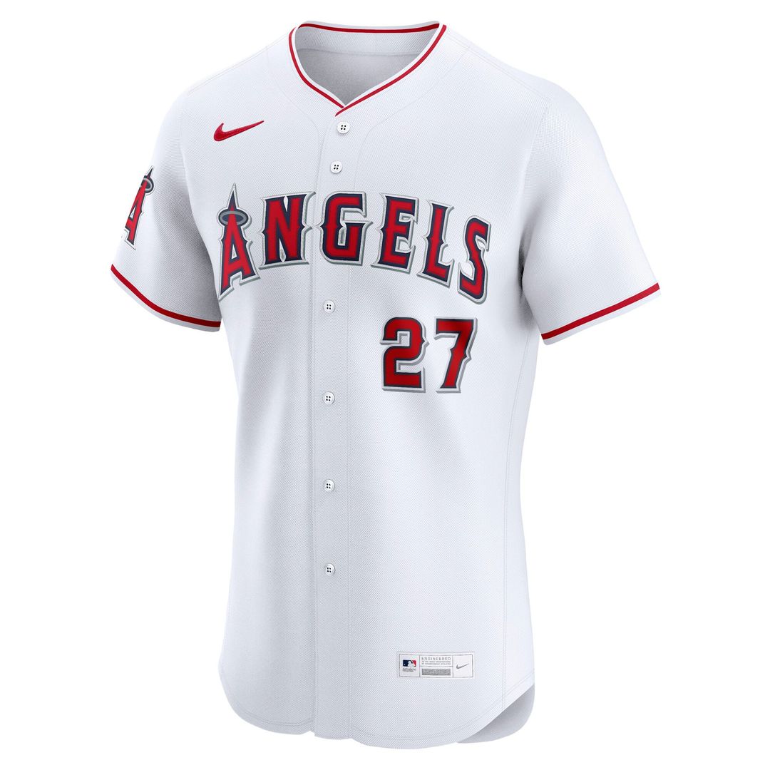 Mike Trout Los Angeles Angels Nike Home ElitePlayer Jersey - White | MLB Fan Gear
