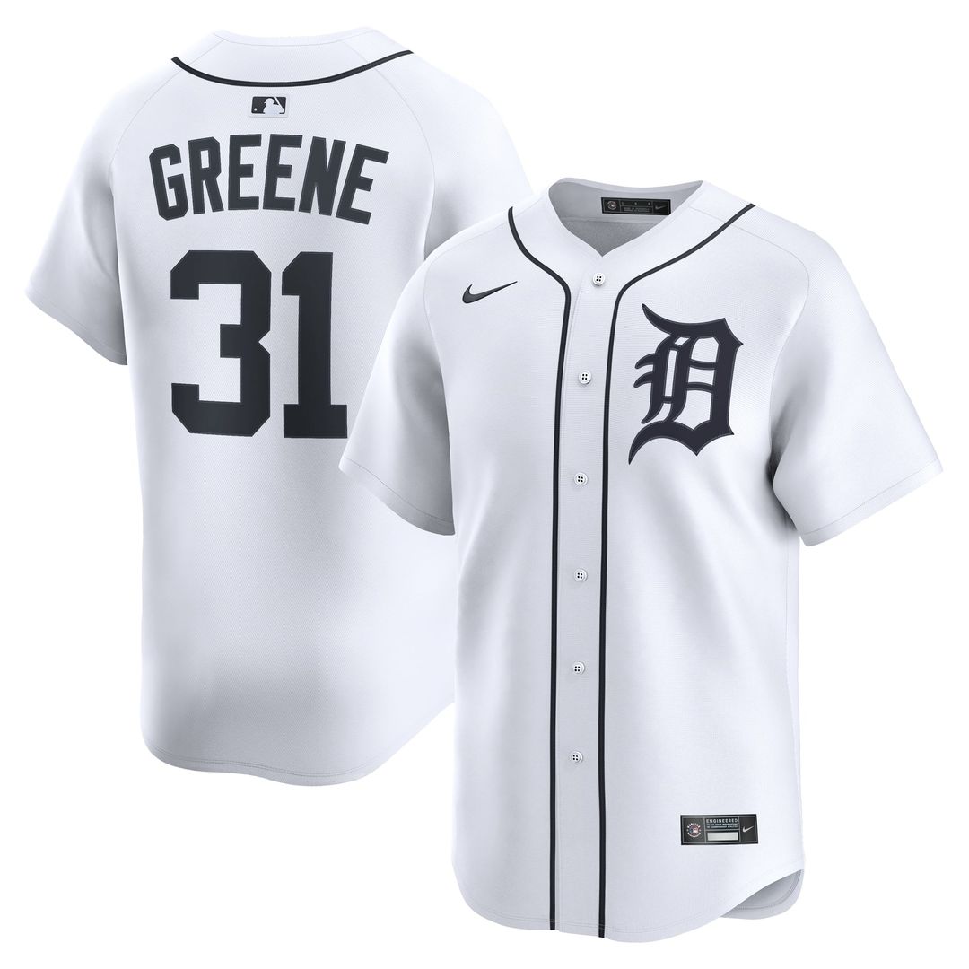 Riley Greene Detroit Tigers Nike Home Limited Player Jersey - White | MLB Fan Gear