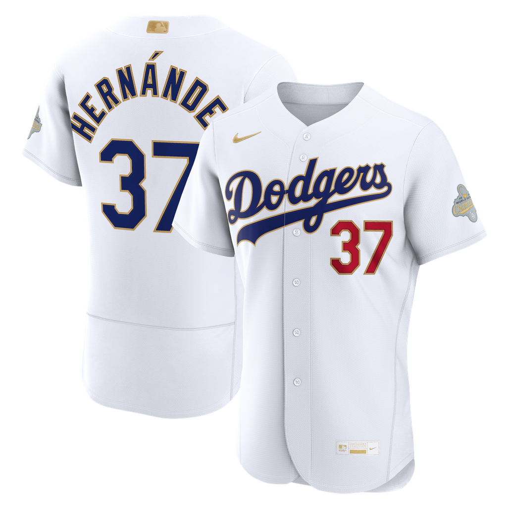 Teoscar Hernández Los Angeles Dodgers Nike 2026 Gold Collection Authentic Jersey - White | MLB Fan Gear