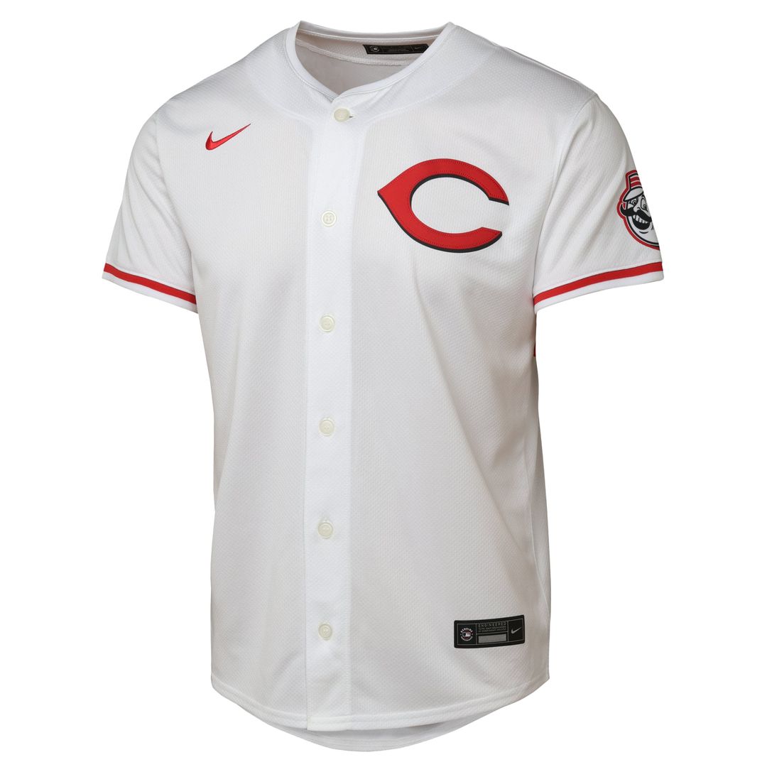 Cincinnati Reds Youth Alternate 2 Limited Jersey - White | Nike MLB Fan Gear