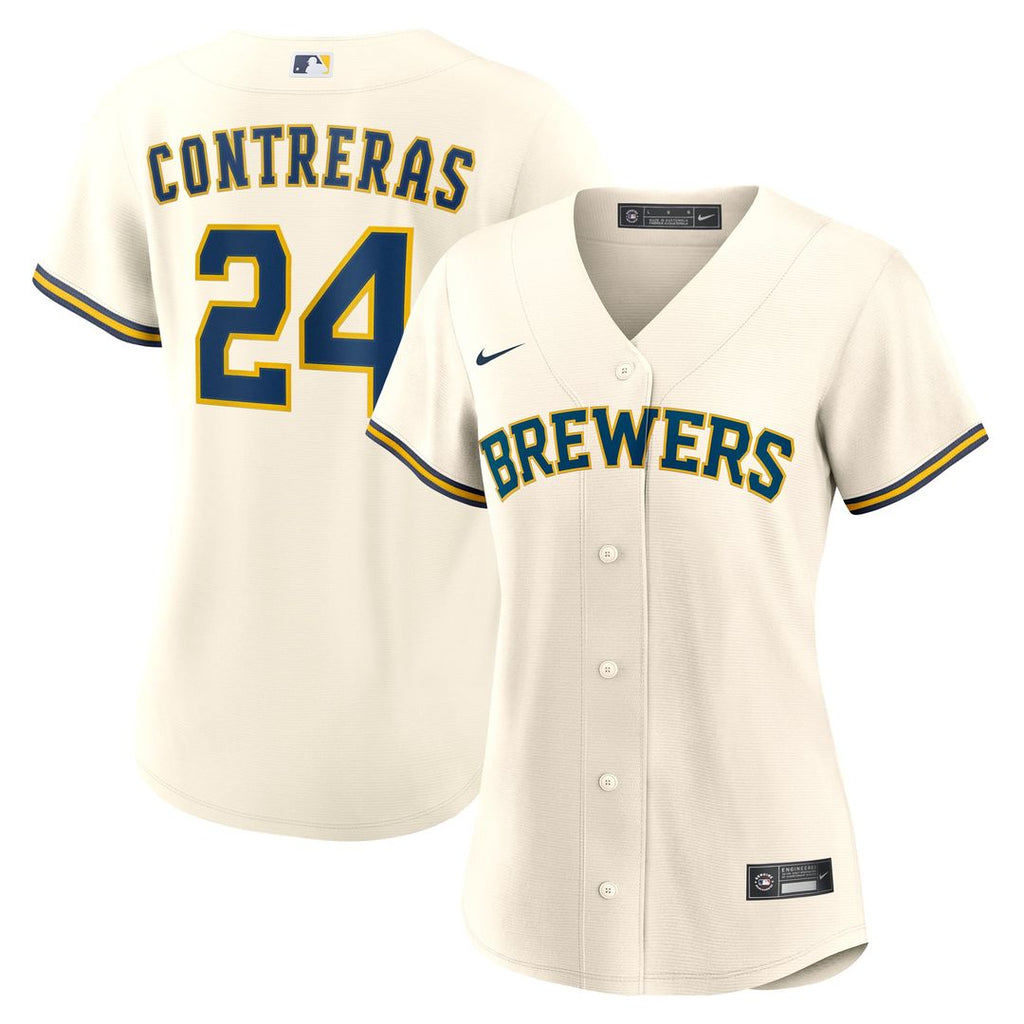 William Contreras Milwaukee Brewers Nike Women's Home Replica Jersey - Cream | MLB Fan Gear