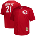 Deion Sanders Cincinnati Reds Mitchell & Ness Big & Tall Cooperstown Mesh Batting Practice Jersey - Red | MLB Fan Gear