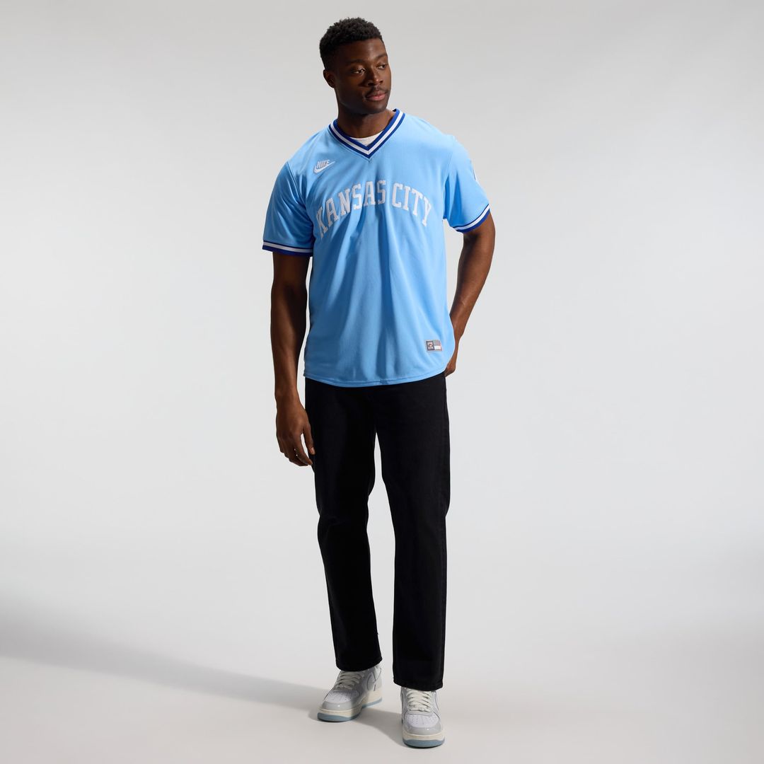 Bo Jackson Kansas City Royals Nike Throwback Cooperstown Collection Limited Jersey - Light Blue | MLB Fan Gear