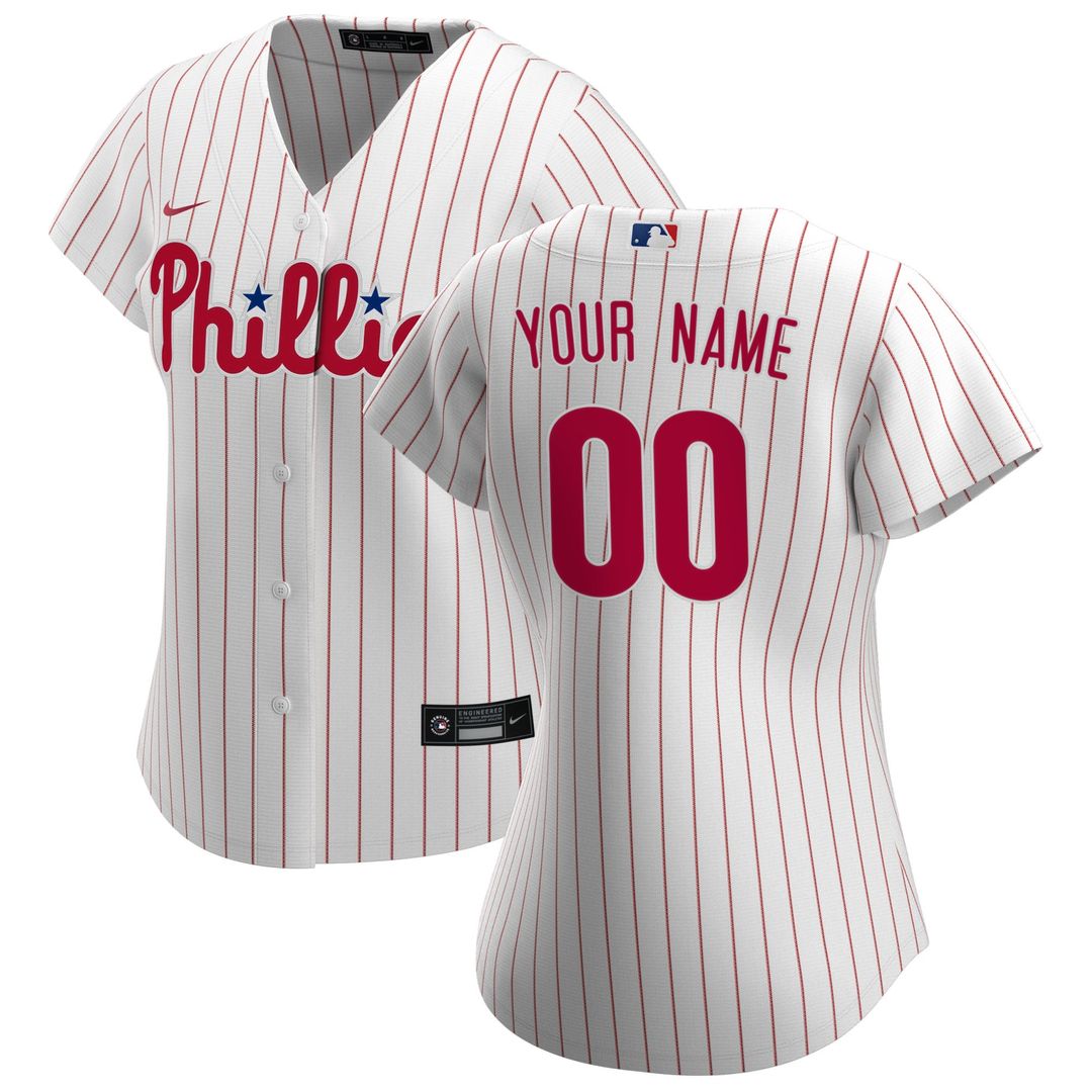 Philadelphia Phillies Nike Women's Home Replica Custom Jersey - White | MLB Fan Gear