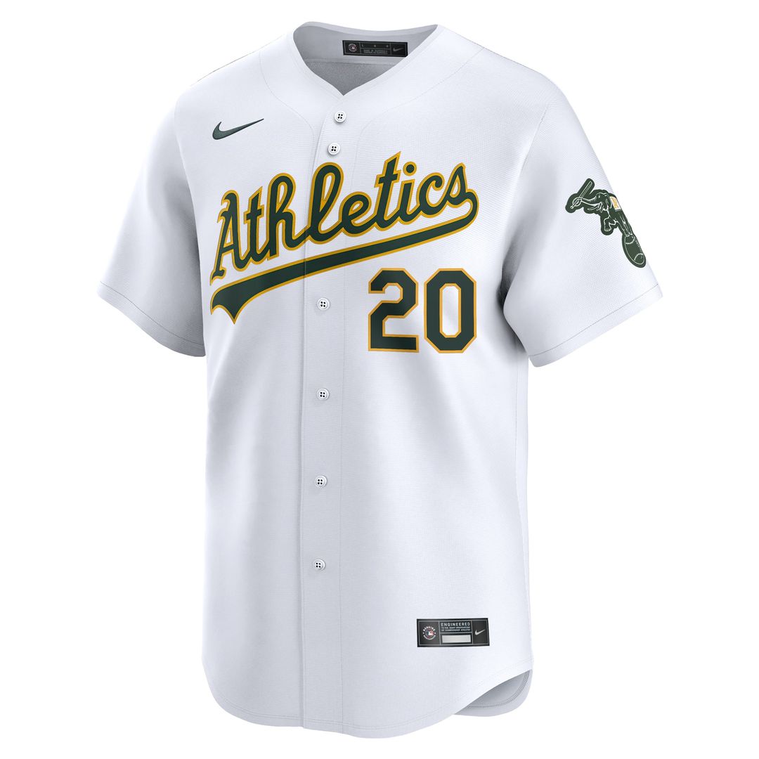 Zack Gelof Athletics Nike Home Limited Player Jersey - White | MLB Fan Gear