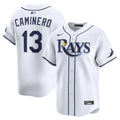 Junior Caminero Tampa Bay Rays Nike Home Limited Jersey - White | MLB Fan Gear