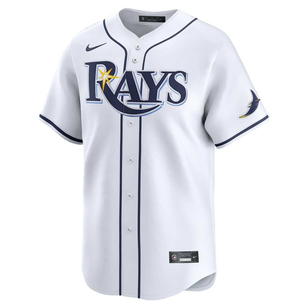 Junior Caminero Tampa Bay Rays Nike Youth Home Limited Player Jersey - White | MLB Fan Gear
