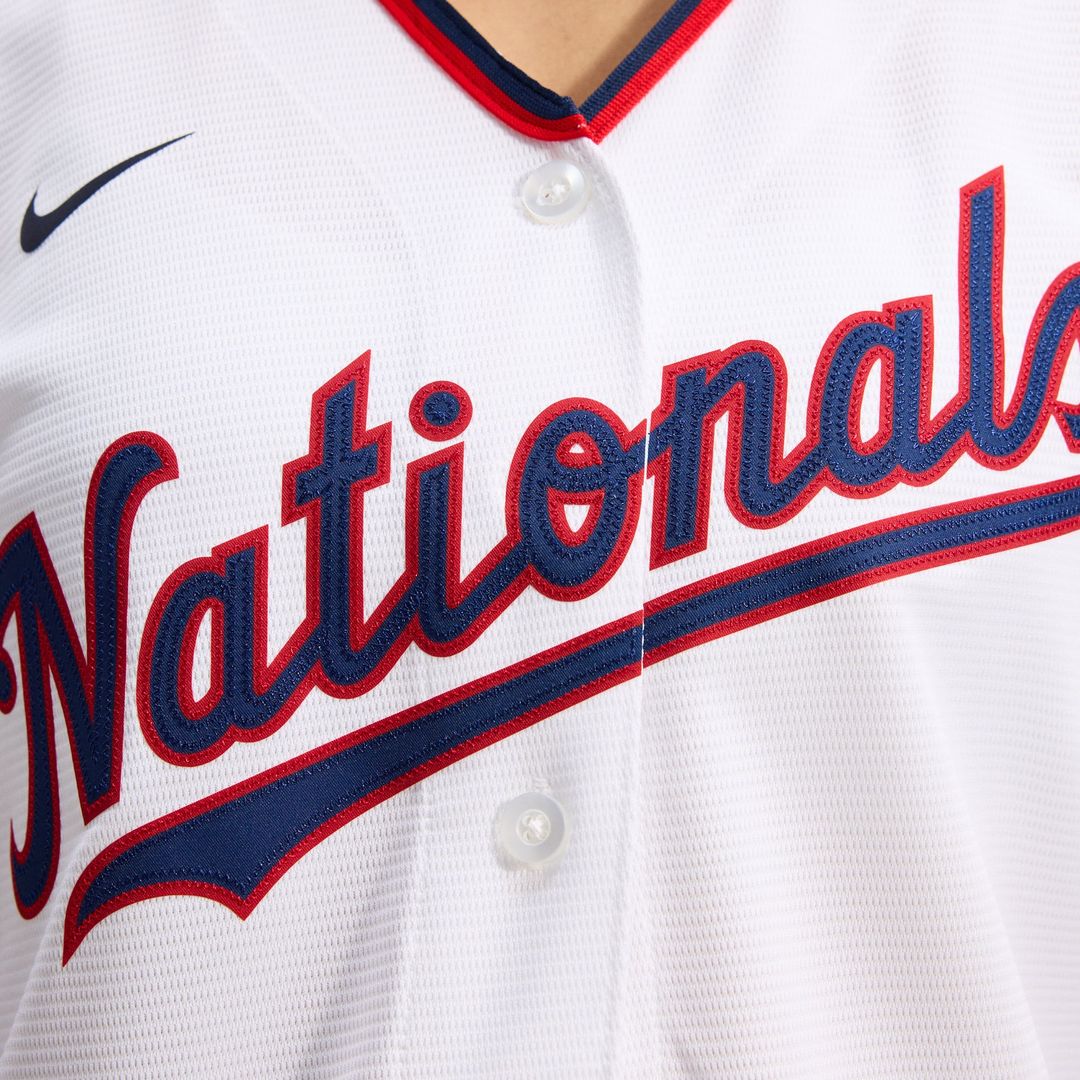 CJ Abrams Washington Nationals Nike Women's Home Replica Player Jersey - White | MLB Fan Gear