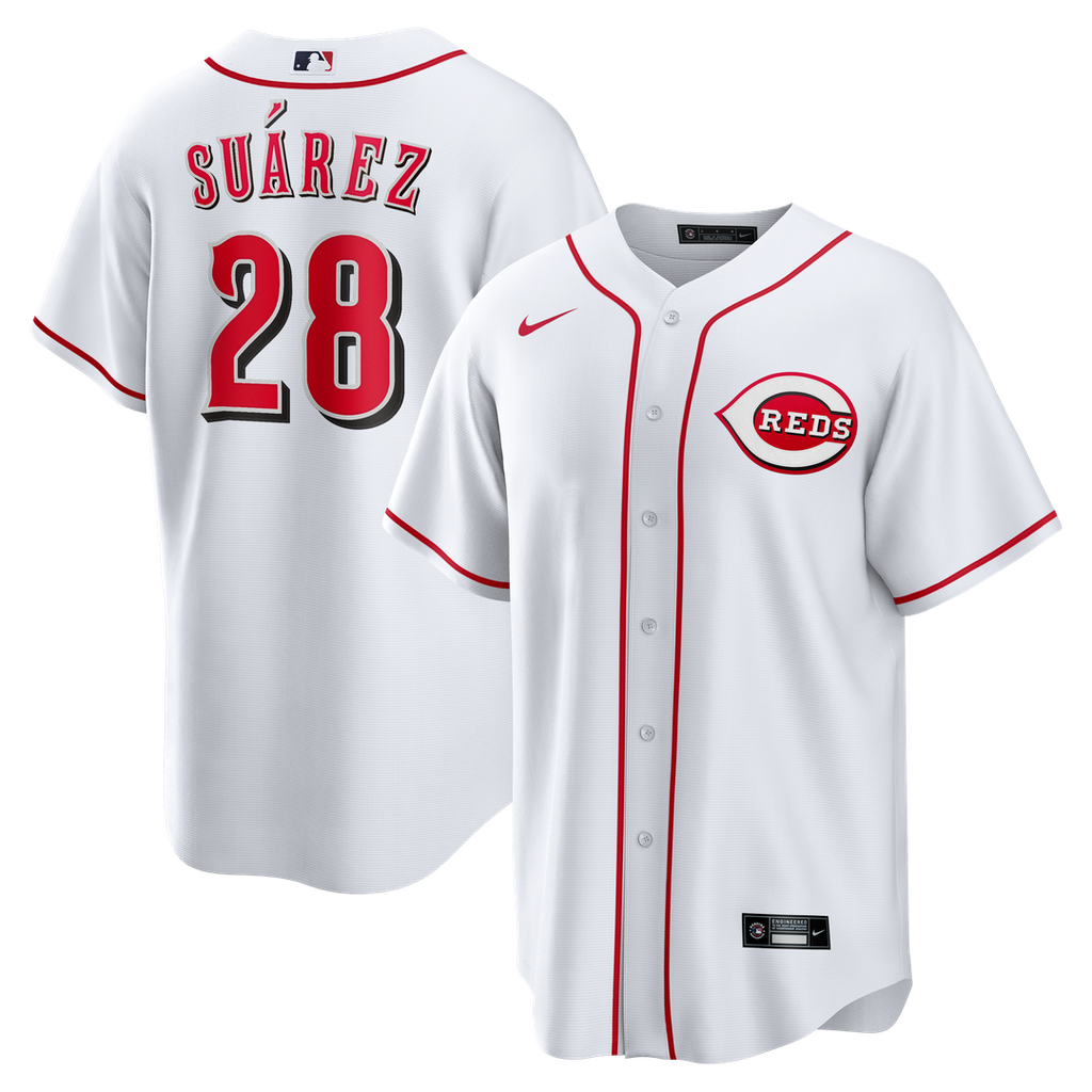 Eugenio Suárez Cincinnati Reds Nike Home Replica Jersey - White | MLB Fan Gear