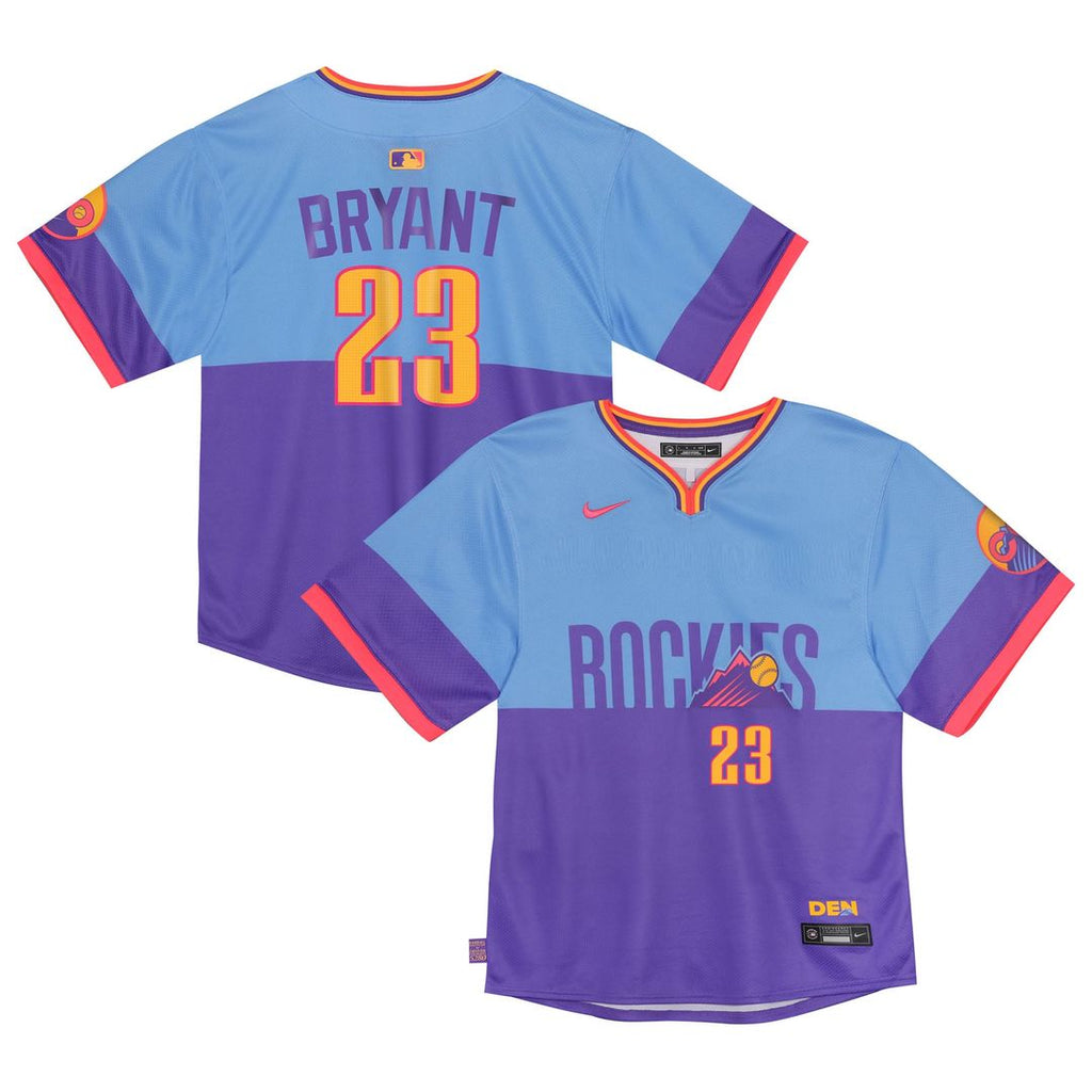Kris Bryant Colorado Rockies Nike Toddler 2025 City Connect Limited Player Jersey - Purple/ Light Blue | MLB Fan Gear