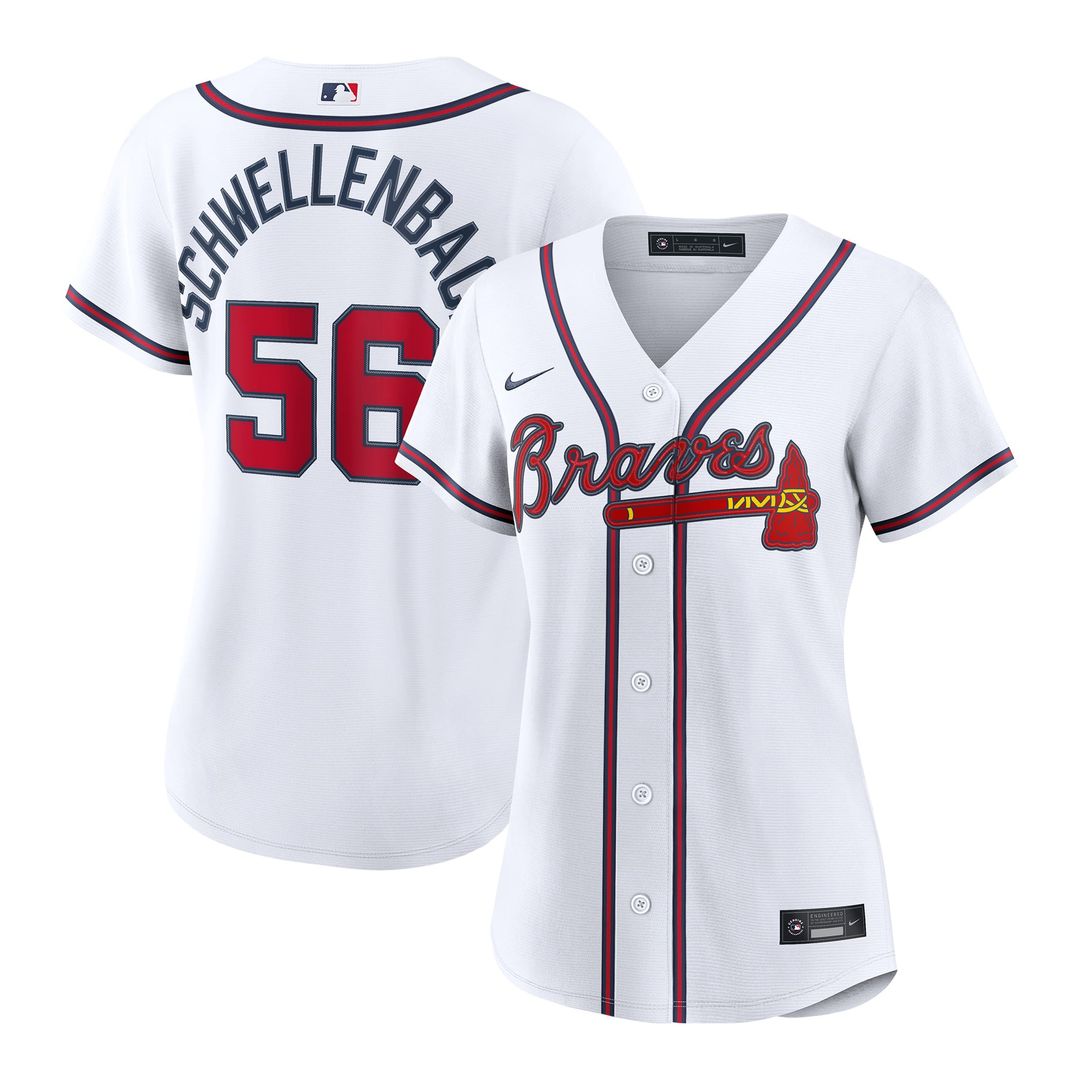 Spencer Schwellenbach Atlanta Braves Nike Women's Home Replica Jersey - White | MLB Fan Gear