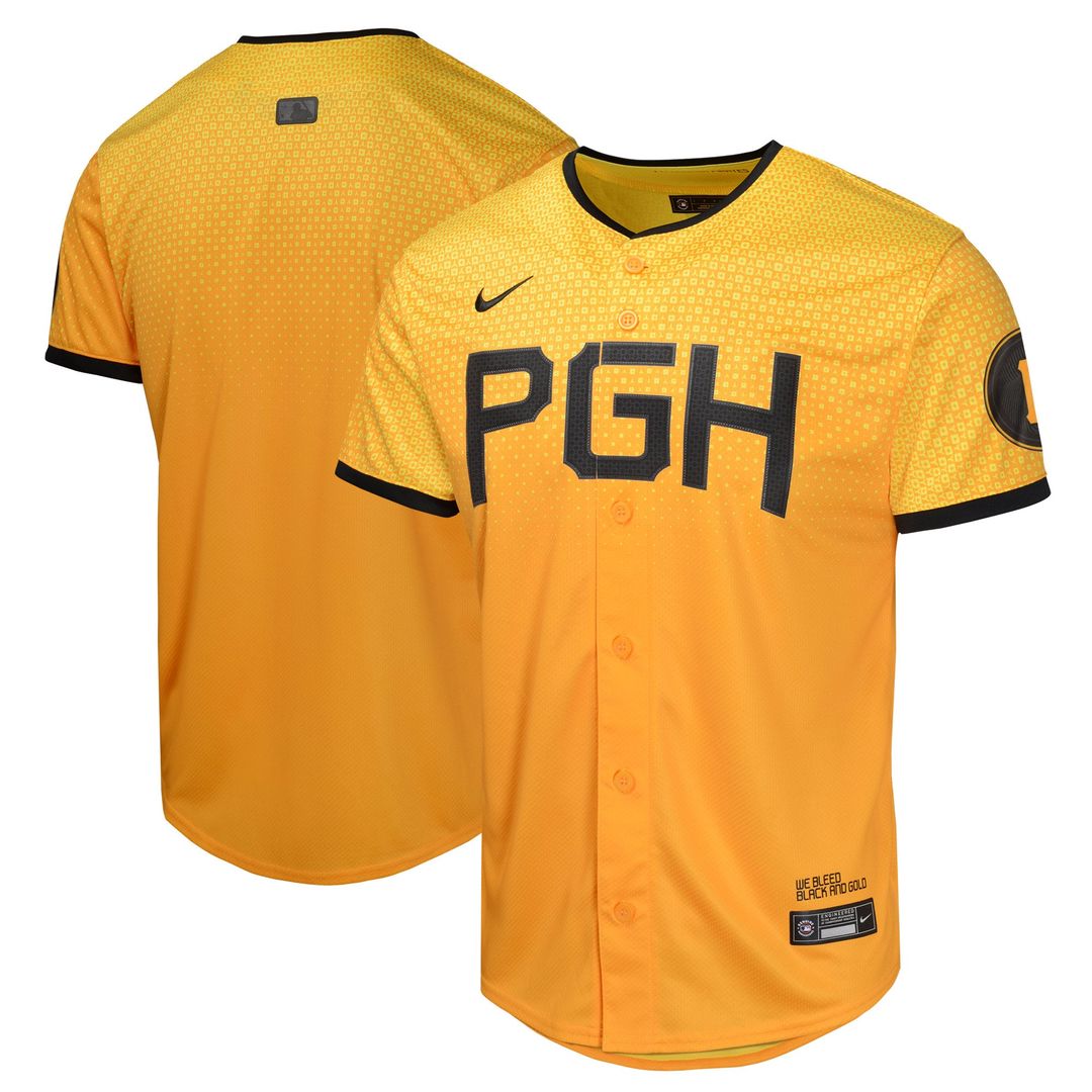 Pittsburgh Pirates Nike Youth City Connect Limited Jersey - Gold | MLB Fan Gear